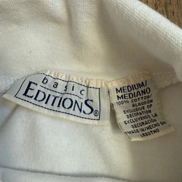 VTG Halloween Jack-O-Lantern Pumpkin Turtleneck Embroidered 90s Women’s Medium - Picture 6 of 10